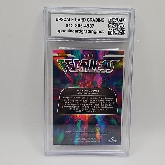 2022 Panini Prizm Fearless Aaron Judge FL-6 New York Yankees Graded 9 MLB - Picture 2 of 2